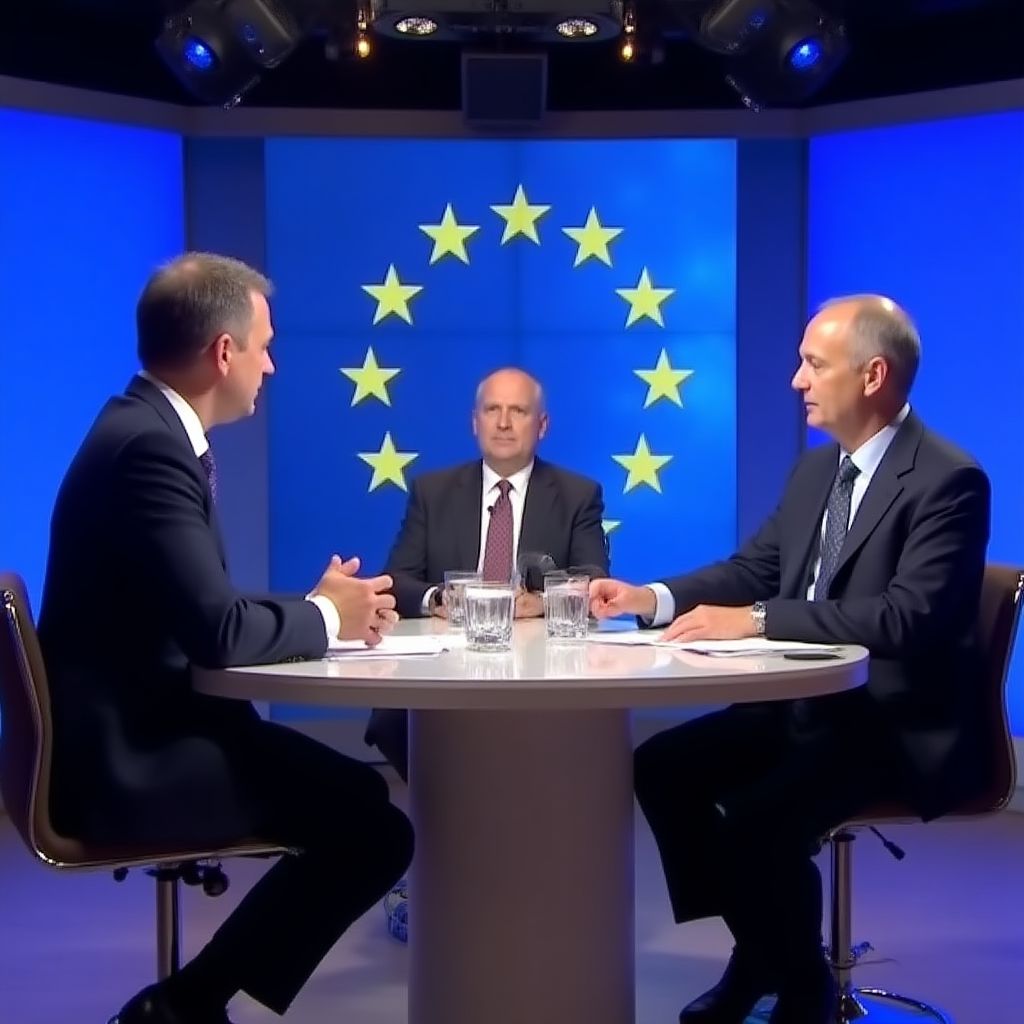 Debata o euru v České televizi